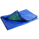 B�che bois 6x10 m sr150bo bleue et verte - haute qualit� - b�che de protection imperm�able pour bois ...