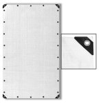 Estexo - bche en bois 90 g / m bche pe blanche de protection de jardin de piscine 90 / 3x5