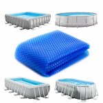 Linxor - bche  bulles carre 4, 88m x 4, 88m pour piscine - 180 microns - bleu