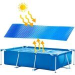 B�che � bulles - couverture de piscine solaire rectangulaire couverture de protection piscine solaire ...