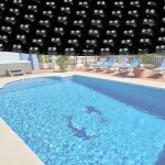 Bache à bulle été 400µ noire pour piscine ronde 3m60 Bache à bulle été 400µ noire pour piscine ronde 3m60