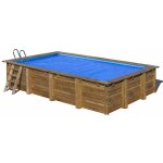 Gre - bche t  bulles pour piscine bois rectangulaire marbella 2 de dimensions intrieures 3, 73 x ...