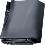 Bache a bulle piscine hivernage, anthracite en pvc 650 - 680 g / m� couverture solaire piscine rectangulaire, ...