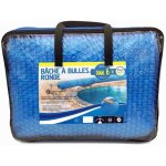 Bche  bulles piscine ronde polythylne 180 mirons ? rduit vaporation, conserve chaleur, protge ...