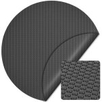 Wiltec bche  bulles solaire ronde pour piscine,  3, 6 m, 120 , en pe, couleur noire, couverture piscine, ...