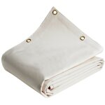 Tecplast - bche pour carport 2x3 m lp640cp blanc crme - garantie 8 ans - toile pvc tanche pour abri ...