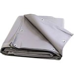 Tecplast - b�che pour carport grise 2x3 m xp640cp - garantie 10 ans - toile pvc �tanche pour abri de ...