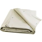 Tecplast b�che pour carport ivoire 3, 5x5 m xp640cp - garantie 10 ans - toile pvc �tanche pour abri de ...