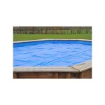 Gre - bche t  bulles pour piscine bois ovale vermela de dimensions intrieures 6, 23 x 4, 23m - couleur ...