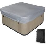 Bache d'extrieur pour spa housse de bain  remous carre etanche couverture de spa en tissu polyester ...
