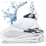 Bche impermable transparente indchirable anti - pluie tanche coupe vent couverture pvc avec oeillets, ...