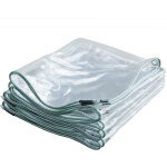 Bche impermable transparente avec oeillet - 600g / m - couverture en feuille de bche - bche en plastique ...