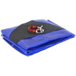 B�che piscine ronde 4, 2 m pour piscine diam�tre 3, 60 m - filet d'�coulement - bleu - r�sistante - anti ...