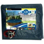 B�che piscine ronde 4. 2 m, 140 g / m� - bache hivernage piscine hors sol - filet d'�coulement 35 x 35 ...