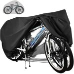 B�che de protection pour 2 v�los - imperm�able - tissu oxford 210d respirant avec ?illets de verrouillage ...