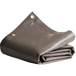 Bche de protection 4x5 m lp640mu taupe - garantie 8 ans - bche pvc tanche - rsistance anti - uv - ...
