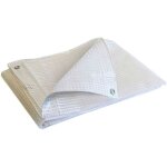 Bche de protection 4x6 m tr170mu - bche arme transparente - haute qualit - impermable - rsistance ...