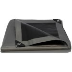 B�che de protection grise ultra r�sistante - 260 g / m� - 3 x 3 m�tres