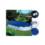 Gre - bche d'hivernage 120 g / m pour piscine acier ovale 7, 44 x 3, 99 m - gr