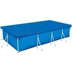 B�che de protection pour piscine tubulaire rectangulaire, b�che � bulles - bleu (220x150 cm)