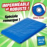 B�che remorque pour voiture 1, 2x1, 8 m�tre