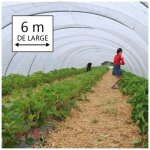 B�che serre 6x10 m - translucide - tr�s r�sistante - etanche - anti - uv - fabrication fran�aise - kalembal ...
