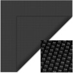 Wiltec ? b�che solaire � bulles pour piscine 4 x 6 m ? pe 400� �paisse ? couleur noire ? chauffage solaire ...
