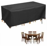 Bache table de jardin, imperméable bache mobilier de jardin rectangulaire housse, anti - uv robuste housse ... Bache table de jardin, imperméable bache mobilier de jardin rectangulaire housse, anti - uv robuste housse ...
