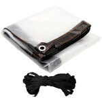 Bâche transparente bâche armée translucide bâche de protection imperméable avec oeillets 1x2m Bâche transparente bâche armée translucide bâche de protection imperméable avec oeillets 1x2m