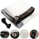 Bche transparente indchirable protection transparente arme bache plastique 220 g / m 1x2m