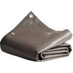 B�che tunnel agricole 4x5 m lp640tu taupe - garantie 8 ans - b�che pvc �tanche pour tunnel de stockage ...