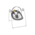 Badabulle - balancelle electrique confort - pliable - ultra compact - arche de jeux amovible, moonlight ...