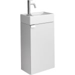 Badplaats - meuble lave - mains apollo 40 x 22 cm - blanc brillant
