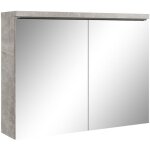 Badplaats - armoire de toilette paso 80 x 60 cm beton gris - m