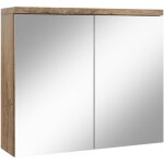 Badplaats - armoire de toilette toledo 80 x 60 cm chene marron