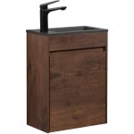 Badplaats - meuble lave - mains sinta 40 x 22 cm - marron noyer - l