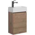 Badplaats - meuble lave - mains angela 40 x 22 cm ch�ne ch�taignier - armoire