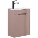 Badplaats - meuble lave - mains thermis 40 x 22 cm - rose mat