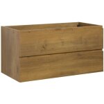 Badplaats - meuble sous lavabo angela 100cm chene ? armoire de