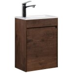Badplaats meuble lave - mains sinta 40 x 22 cm - marron noyer