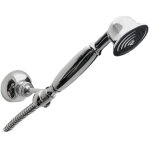 Bagnoclic - douchette retro avec support douche et flexible, tout laiton