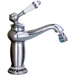 Bagnoclic - mélangeur bidet de salle de bain avec détails en céramique vintage Bagnoclic - mélangeur bidet de salle de bain avec détails en céramique vintage