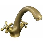 M�langeur �vier lavabo vieux laiton bronze