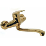 Bagnoclic - m�langeur d'�vier mural, or