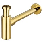 Bagnoclic - siphon lavabo droit luxe laiton pour vasque et lavabo, hauteur r�glable