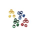 Kerbl - bague en spirale pour poulets, paons, couleurs varies, 20 mm, conteneur 100 uds