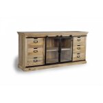 Bahut 6 tiroirs - bois - fer - marron - décoration d'autrefois Bahut 6 tiroirs - bois - fer - marron - décoration d'autrefois