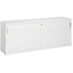 Sans marque - bahut h 73 x l 185 cm blanc - team line - maxiburo Sans marque - bahut h 73 x l 185 cm blanc - team line - maxiburo