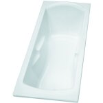 Porcher - baignoire acrylique rectangulaire ulysse 2 avec accoudoirs et repose tte 170x70 blanc - idal ...