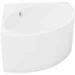 Vente - unique - baignoire d'angle - 198 l - 120 x 120 x 63 cm - blanche - acrylique - cobitis